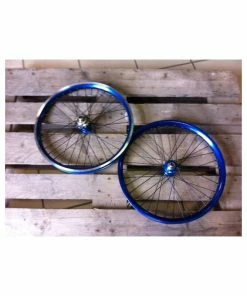 PAIRE DE ROUE PROFILE MINI RACE BLEU 20X1.75